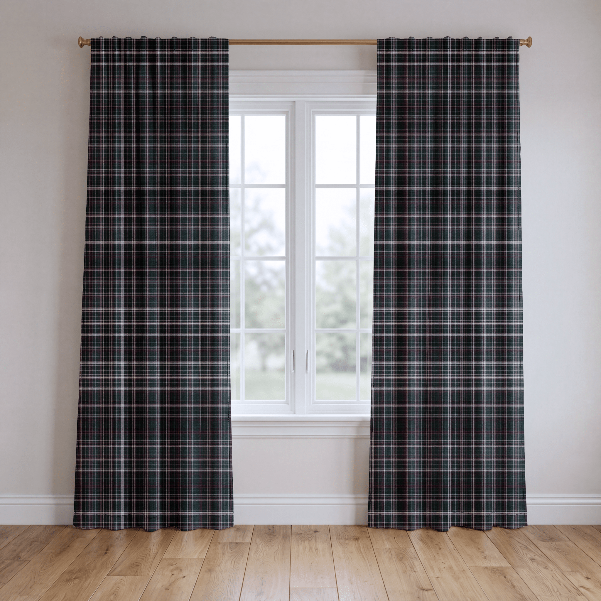 Clarion Plaid - Curtain Panel - The Drapery