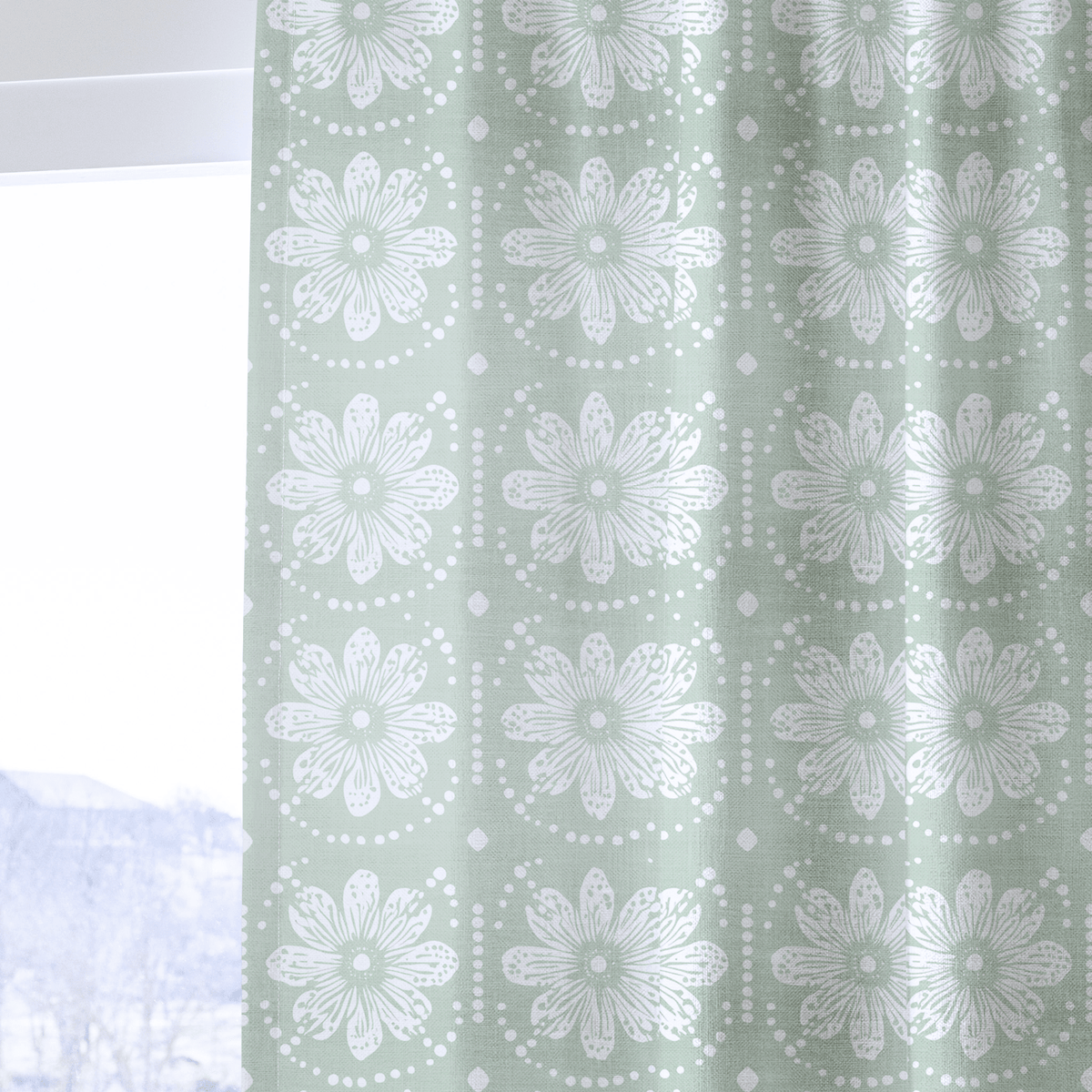 Clary Sage - Curtain Panel - The Drapery