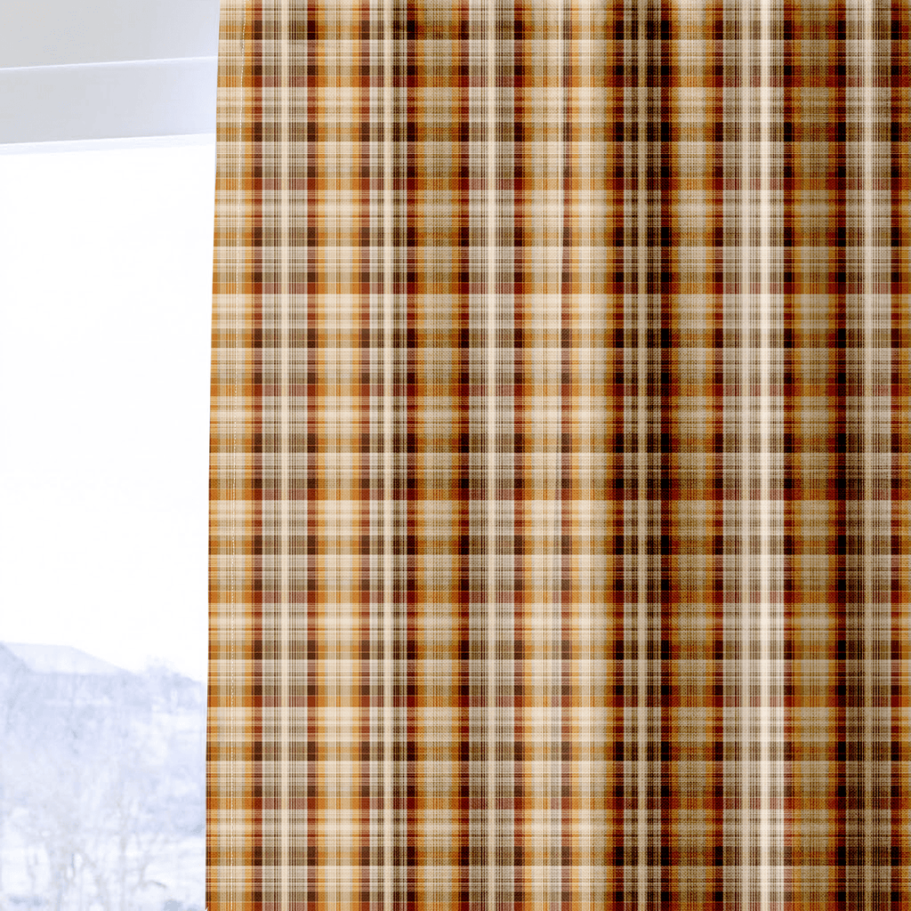 Classic Autumn Tartan - Curtain Panel - The Drapery