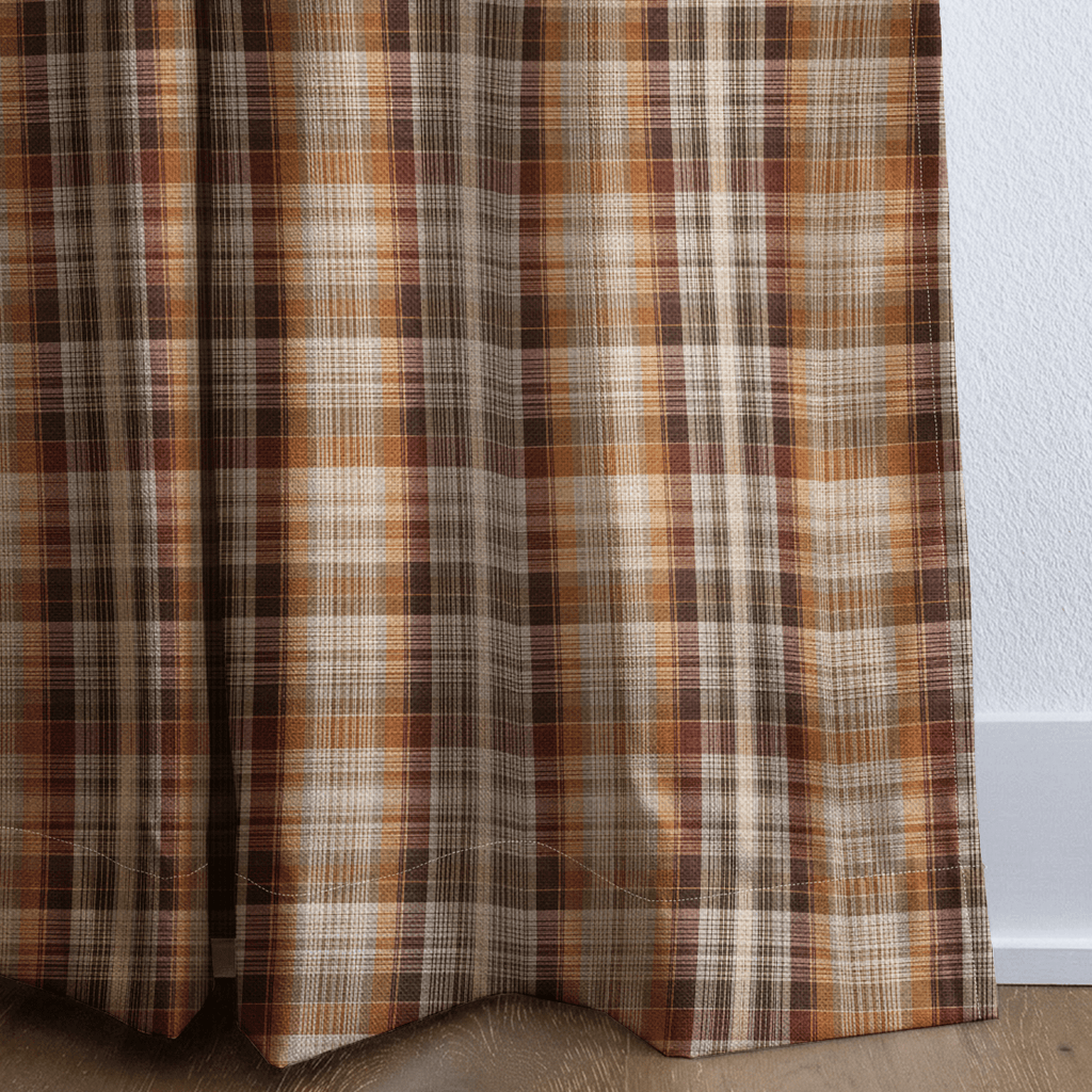 Classic Autumn Tartan - Curtain Panel - The Drapery