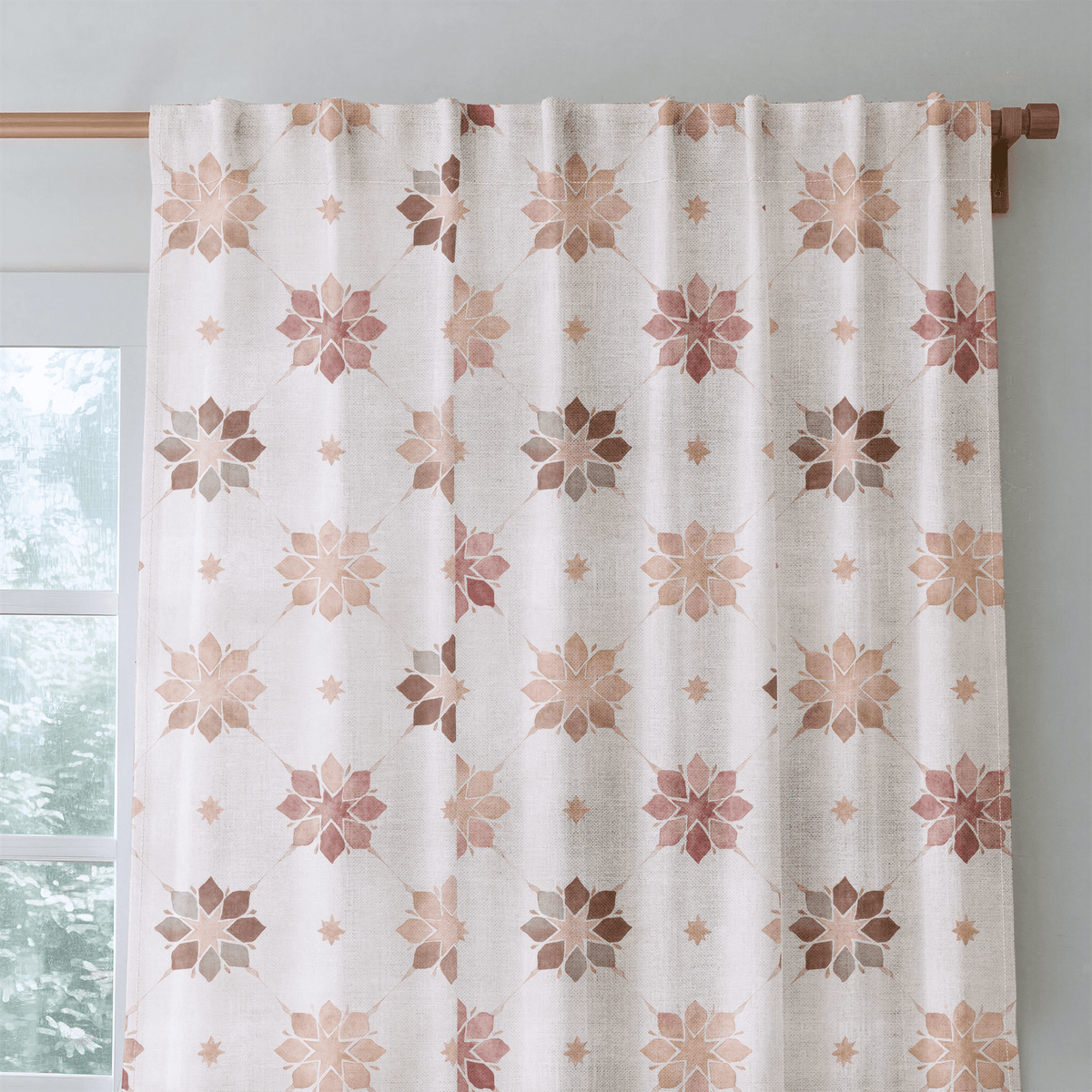 Clay Star - Curtain Panel - The Drapery