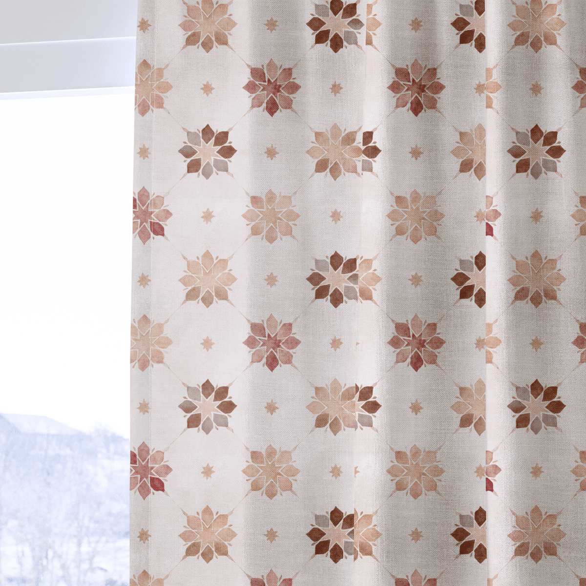 Clay Star - Curtain Panel - The Drapery