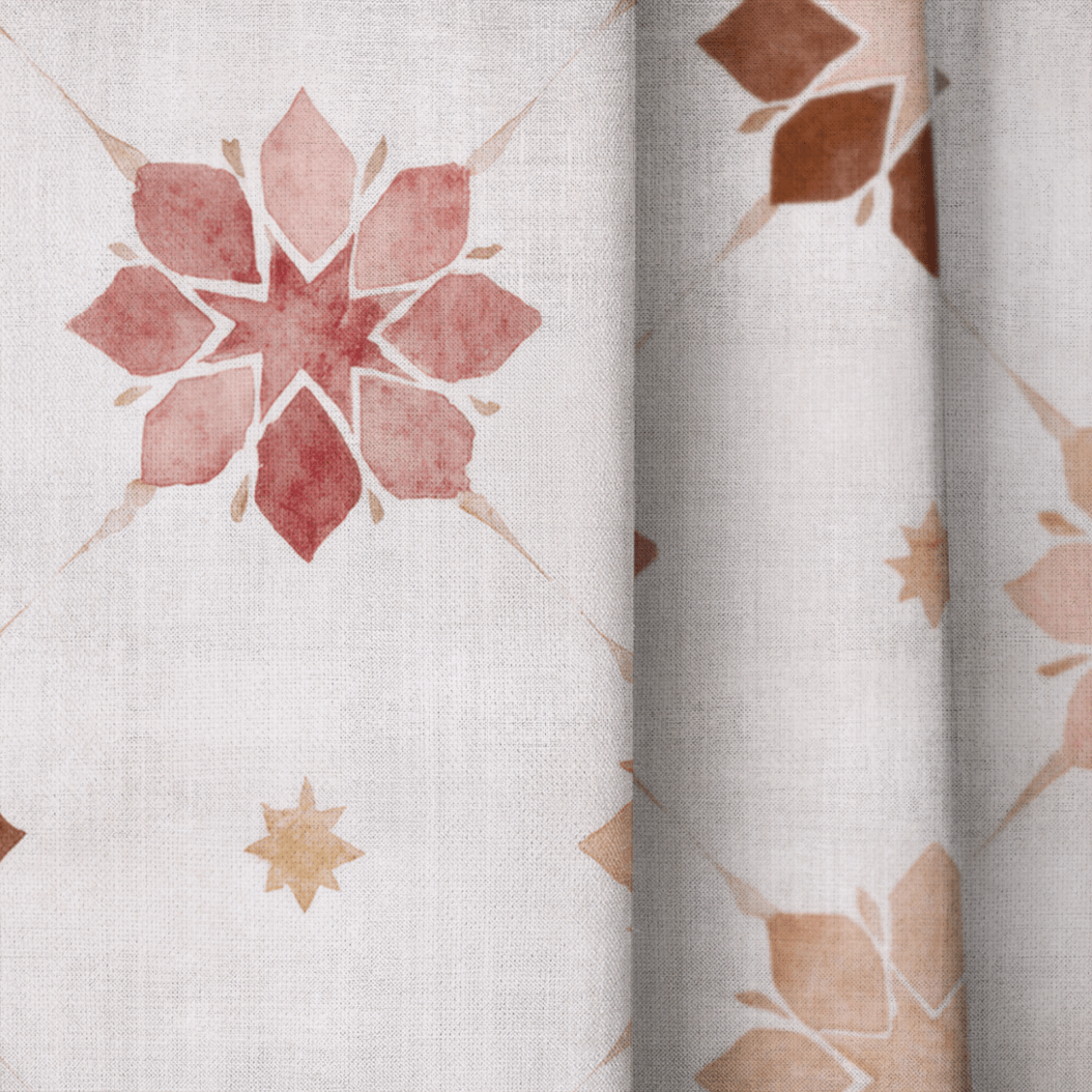 Clay Star - Curtain Panel - The Drapery