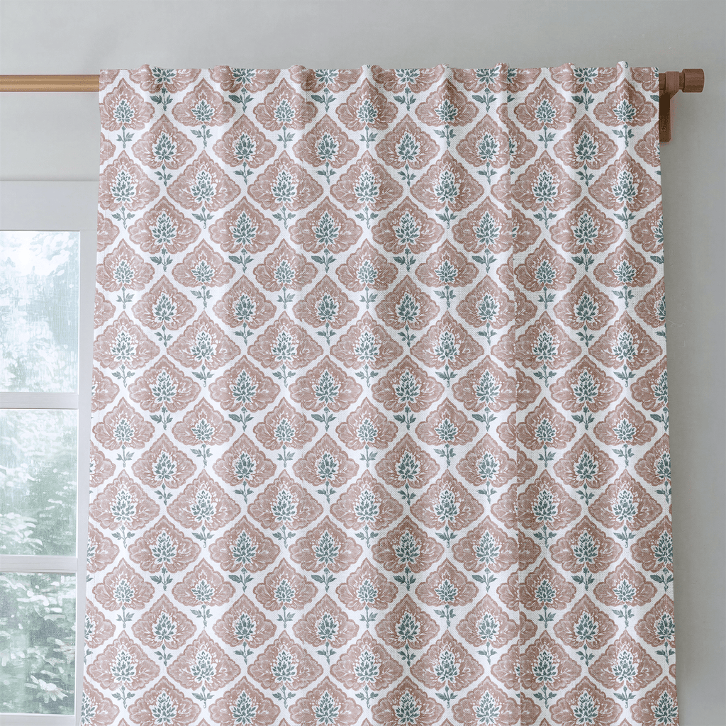 Clayflower - Curtain Panel - The Drapery