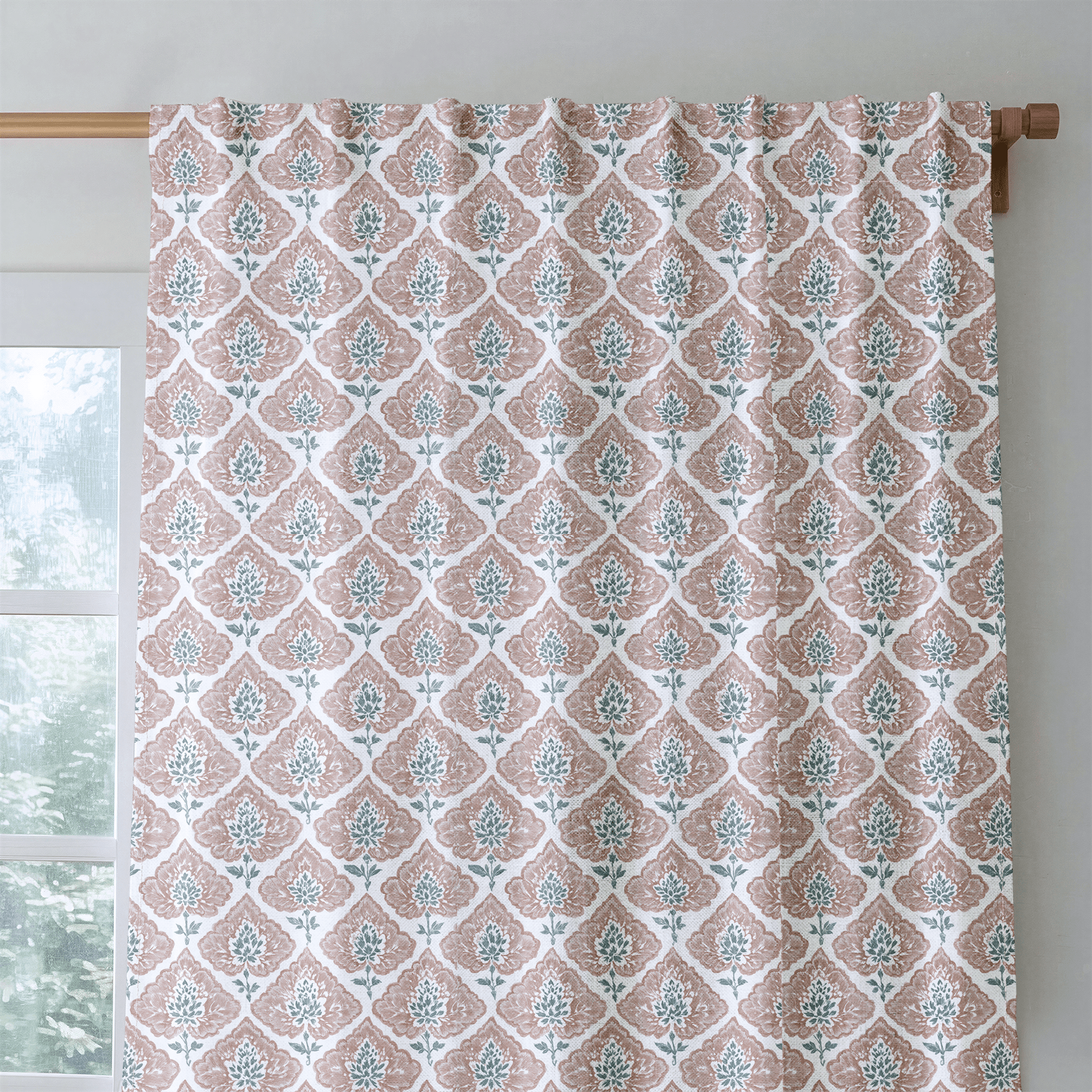Clayflower - Curtain Panel - The Drapery