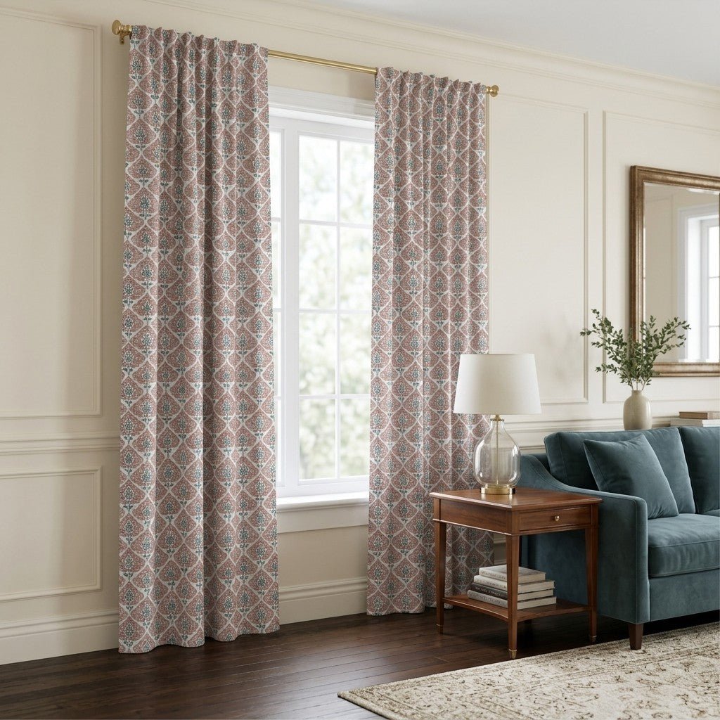 Clayflower - Curtain Panel - The Drapery