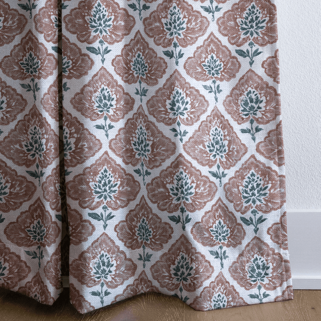 Clayflower - Curtain Panel - The Drapery