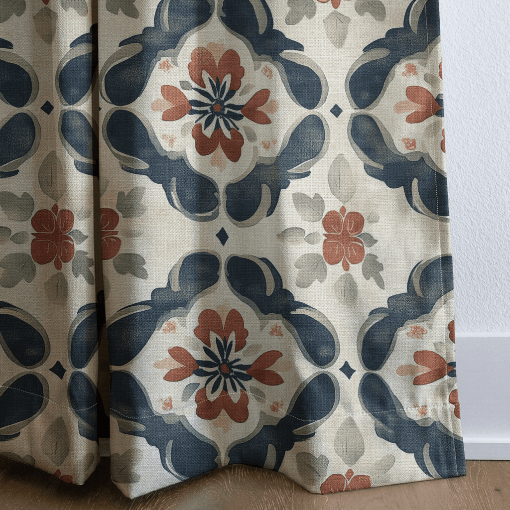Claymoor Tile - Curtain Panel - The Drapery