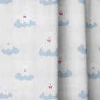 Cloud Teddys - Curtain Panel - The Drapery