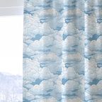 Cloudy Sketch - Curtain Panel - The Drapery