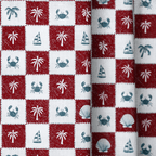 Coastal Check - Curtain Panel - The Drapery