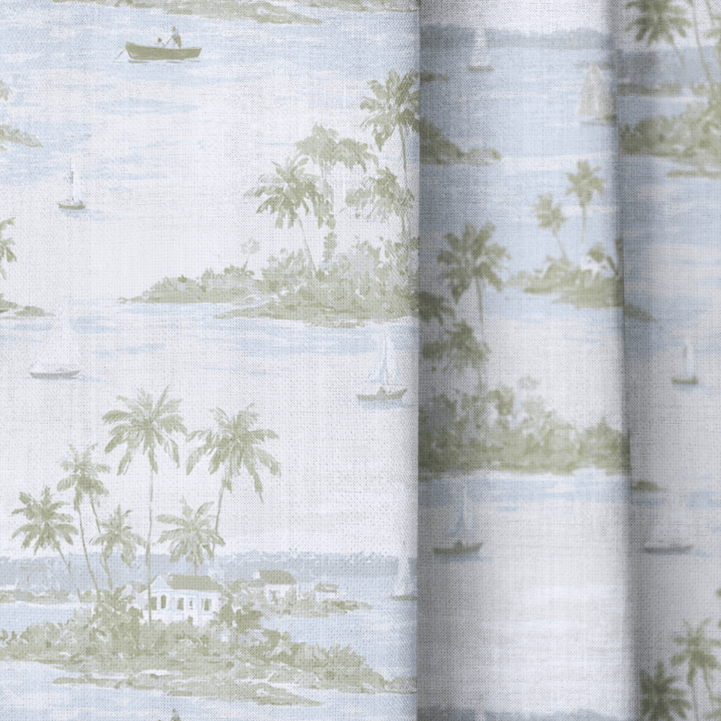 Coastal Scene - Curtain Panel - The Drapery