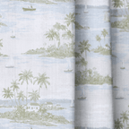 Coastal Scene - Curtain Panel - The Drapery