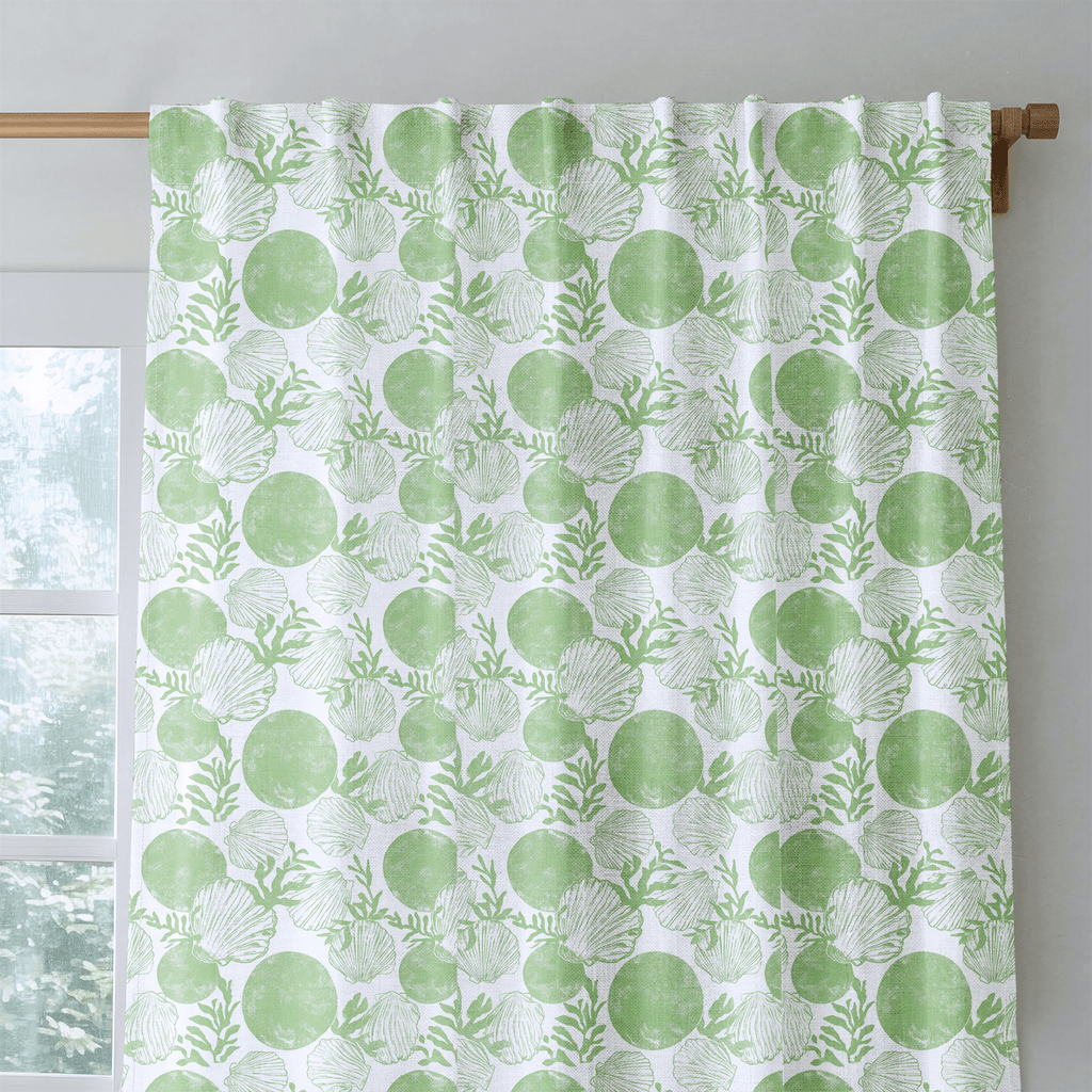 Coastal Shell - Curtain Panel - The Drapery