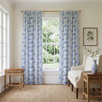 Coastal Toile - Curtain Panel - The Drapery