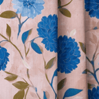 Cobalt Flora - Curtain Panel - The Drapery