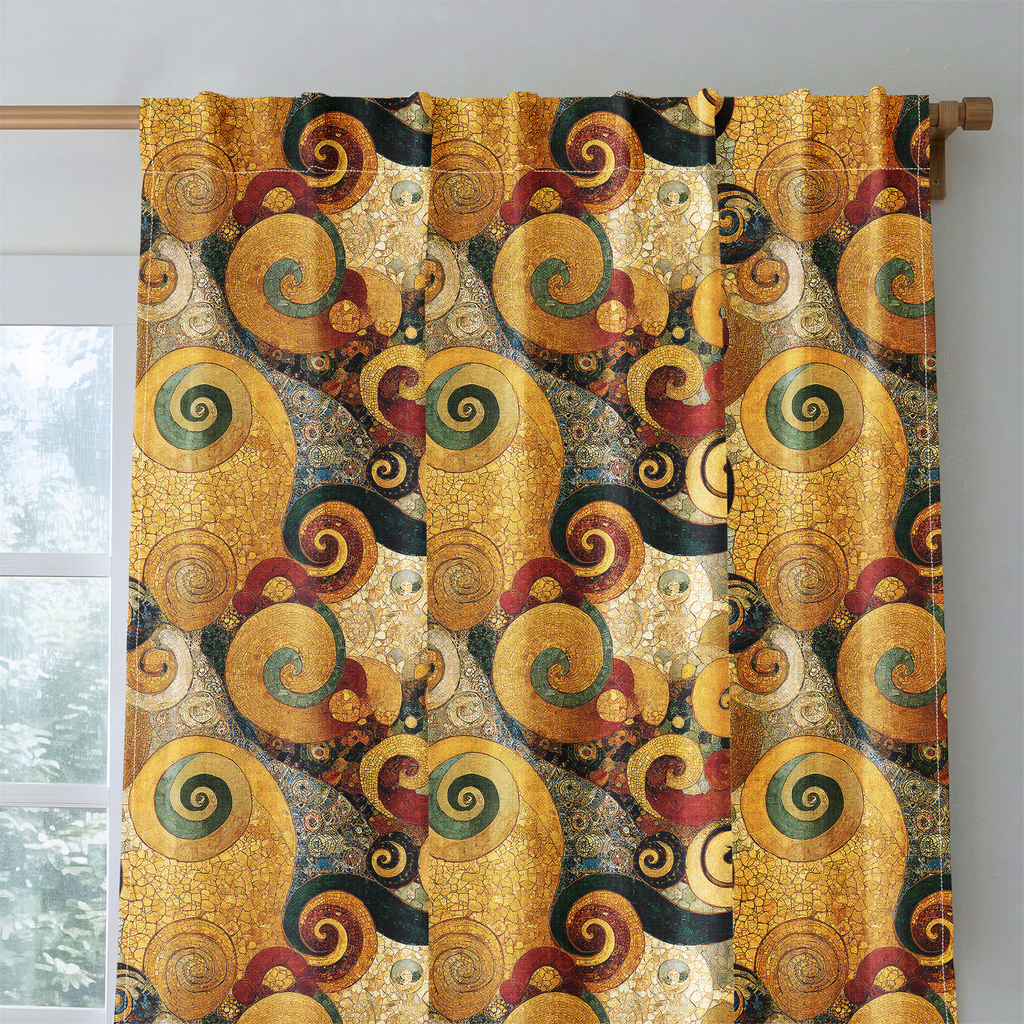 Cobblestone Swirls - Curtain Panel - The Drapery