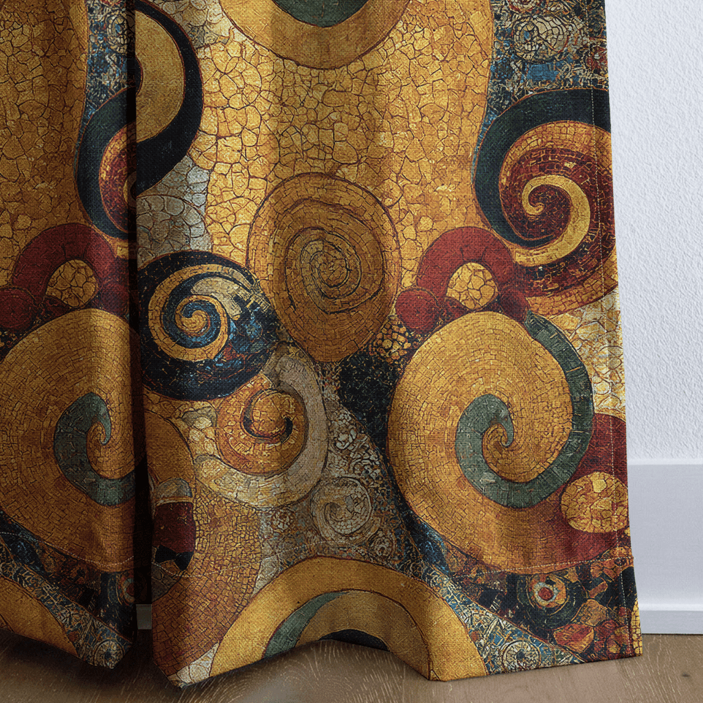 Cobblestone Swirls - Curtain Panel - The Drapery