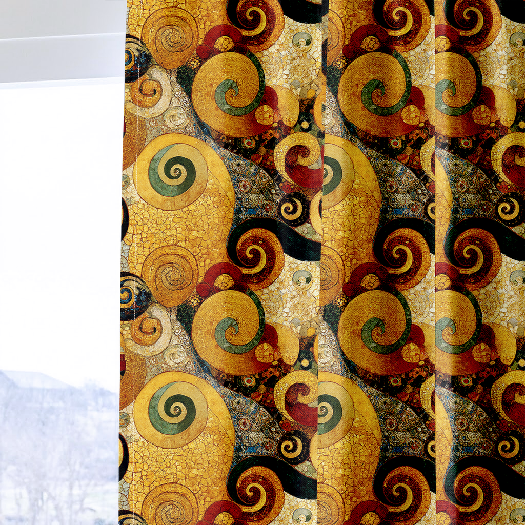 Cobblestone Swirls - Curtain Panel - The Drapery