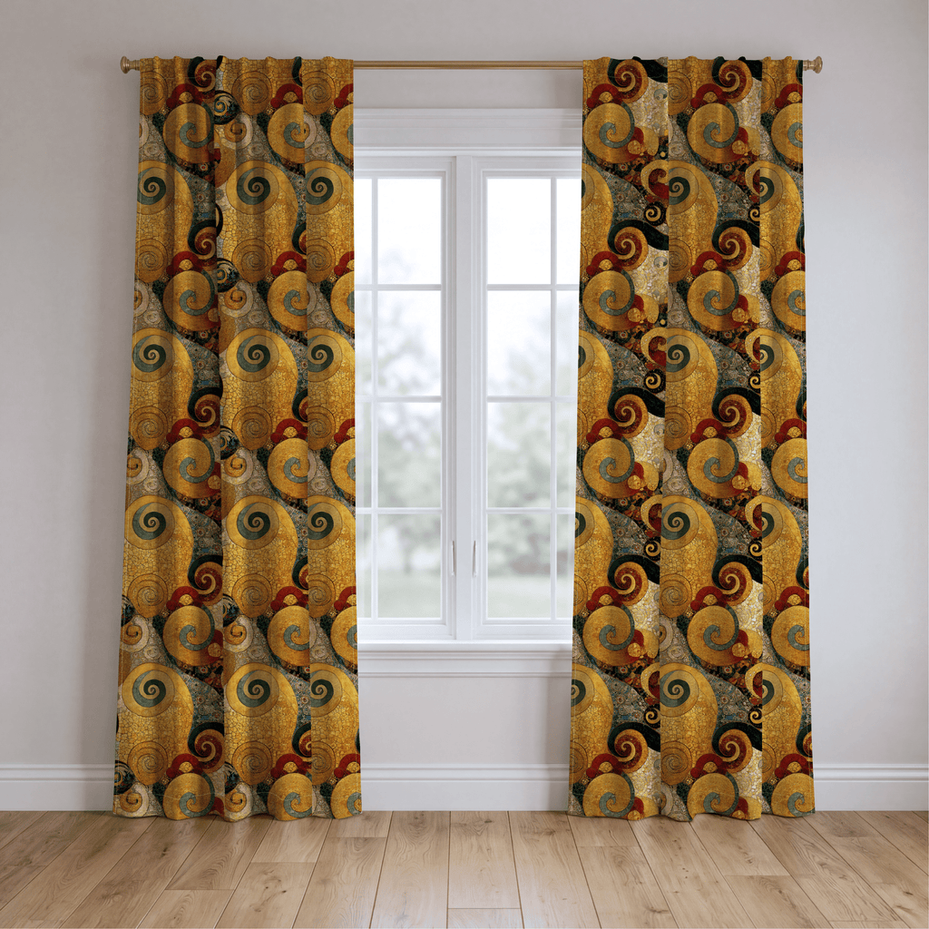 Cobblestone Swirls - Curtain Panel - The Drapery