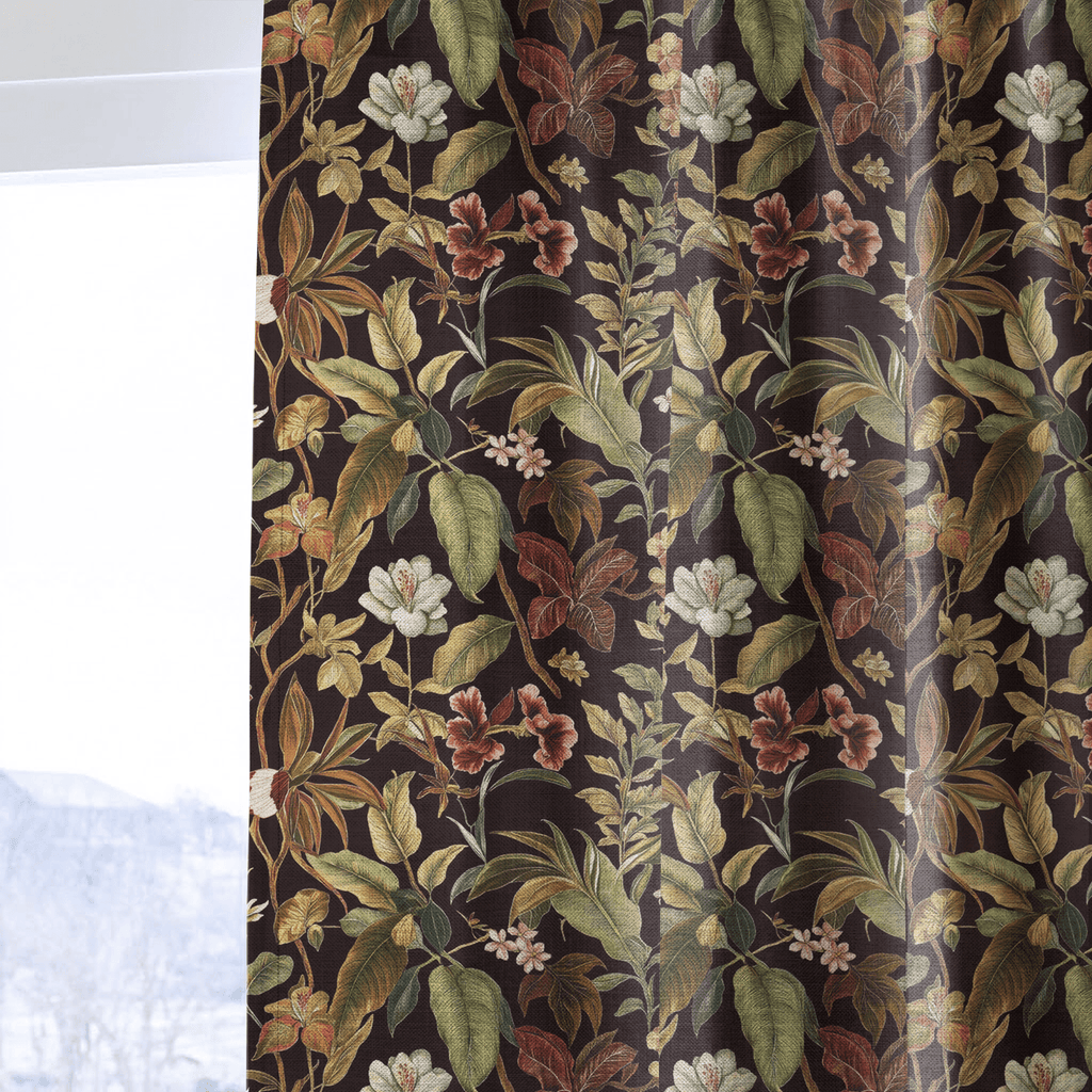 Cocoa Canopy - Curtain Panel - The Drapery