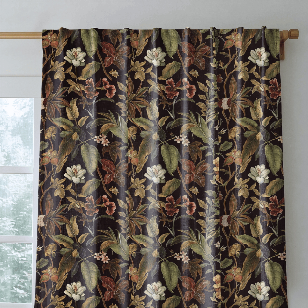 Cocoa Canopy - Curtain Panel - The Drapery