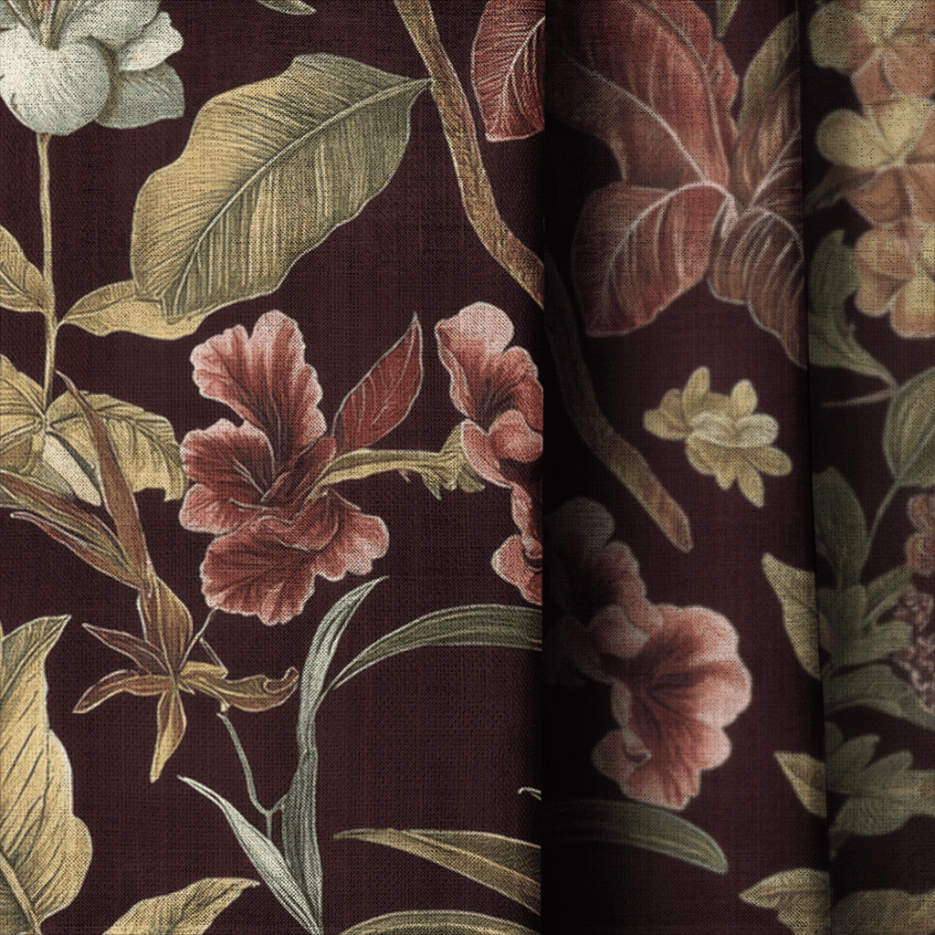 Cocoa Canopy - Curtain Panel - The Drapery