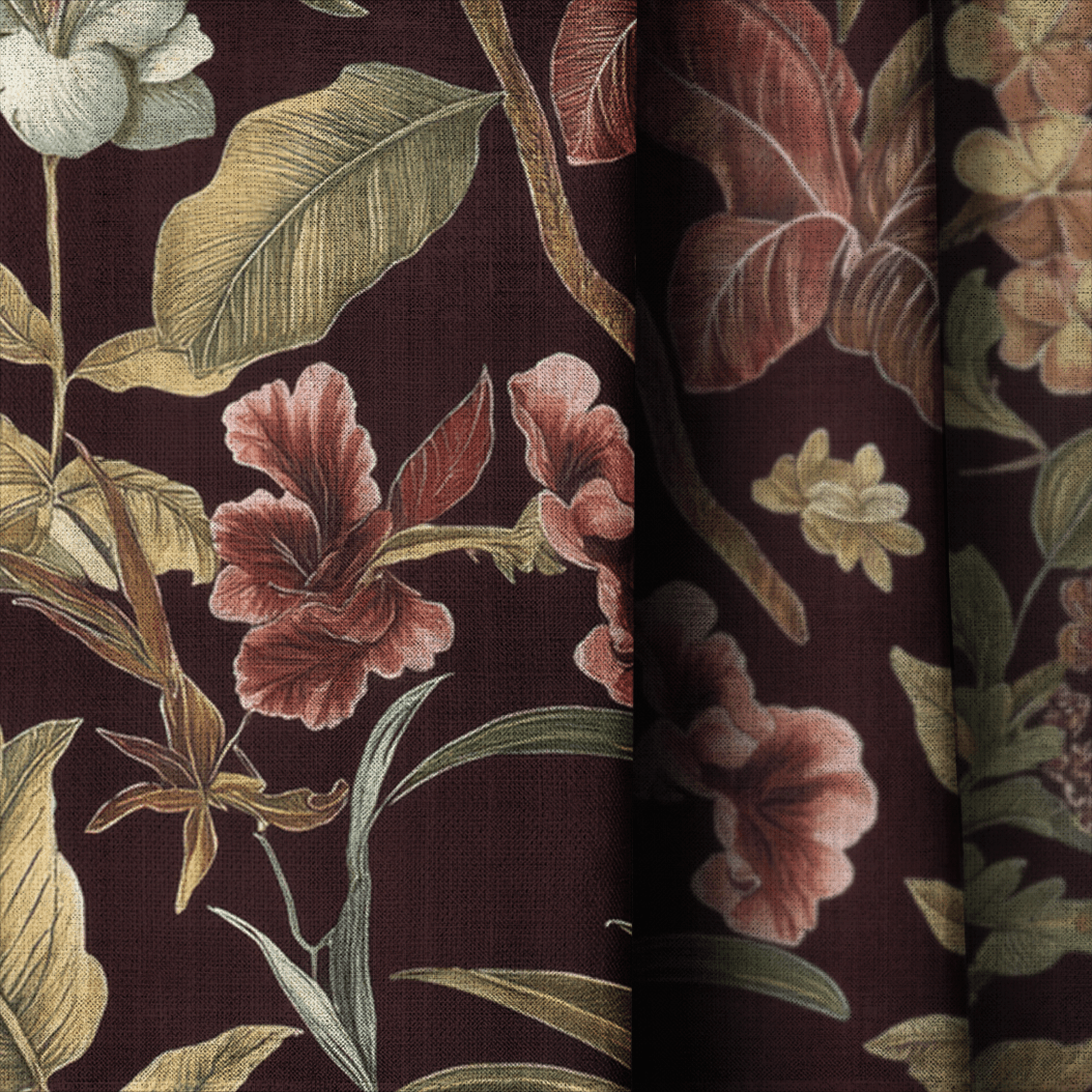 Cocoa Canopy - Curtain Panel - The Drapery