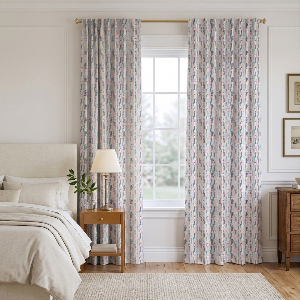 Colorful Skis - Curtain Panel - The Drapery