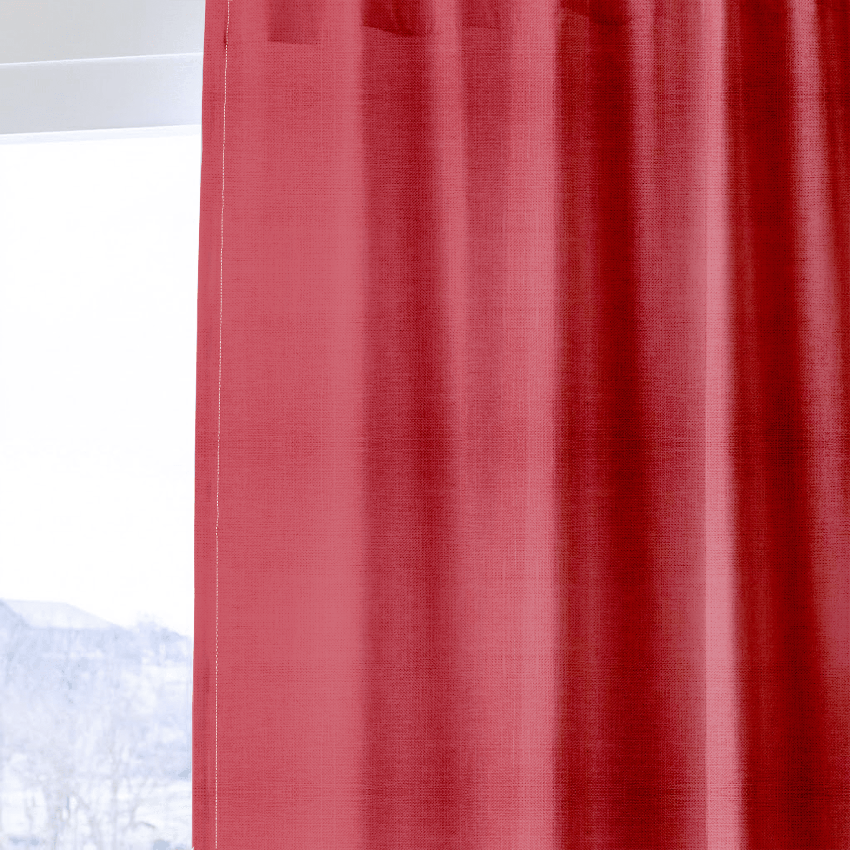 Coral - Curtain Panel - The Drapery