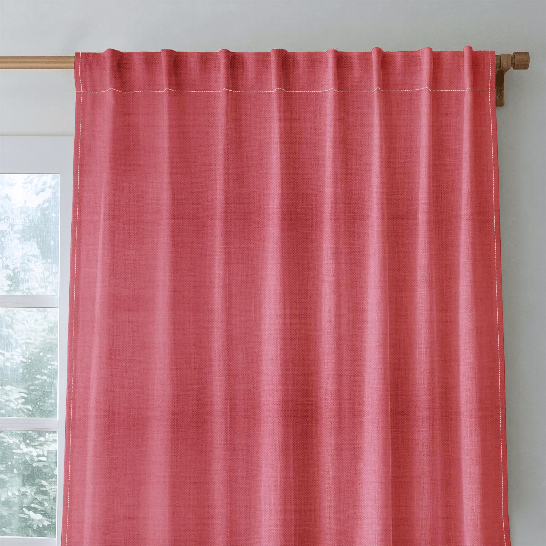 Coral - Curtain Panel - The Drapery