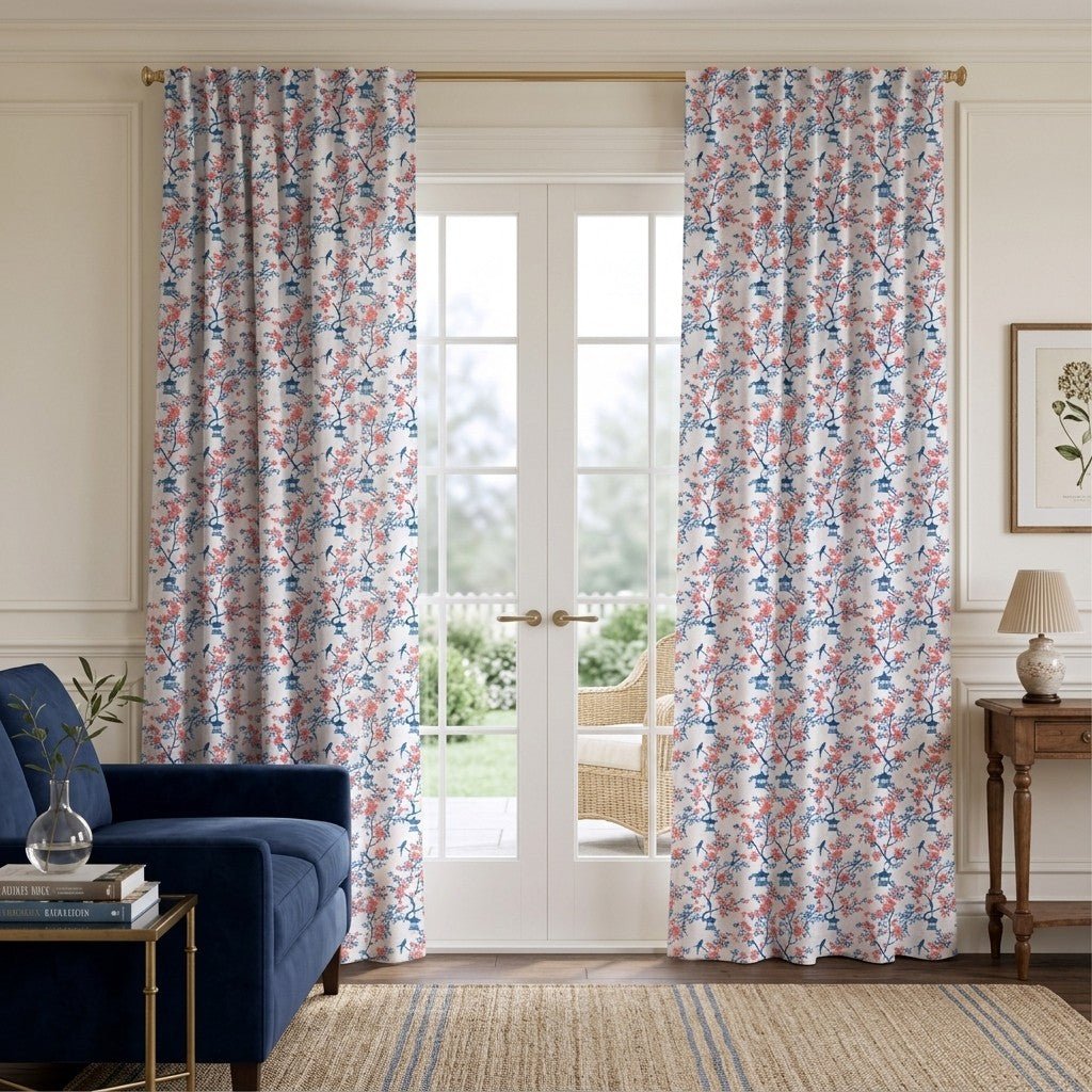 Coral Gardens - Curtain Panel - The Drapery
