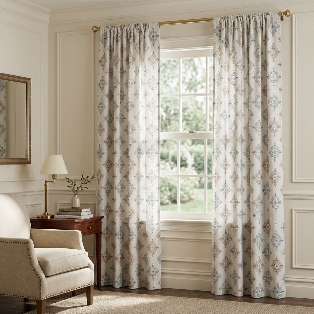 Coralie Diamond - Curtain Panel - The Drapery