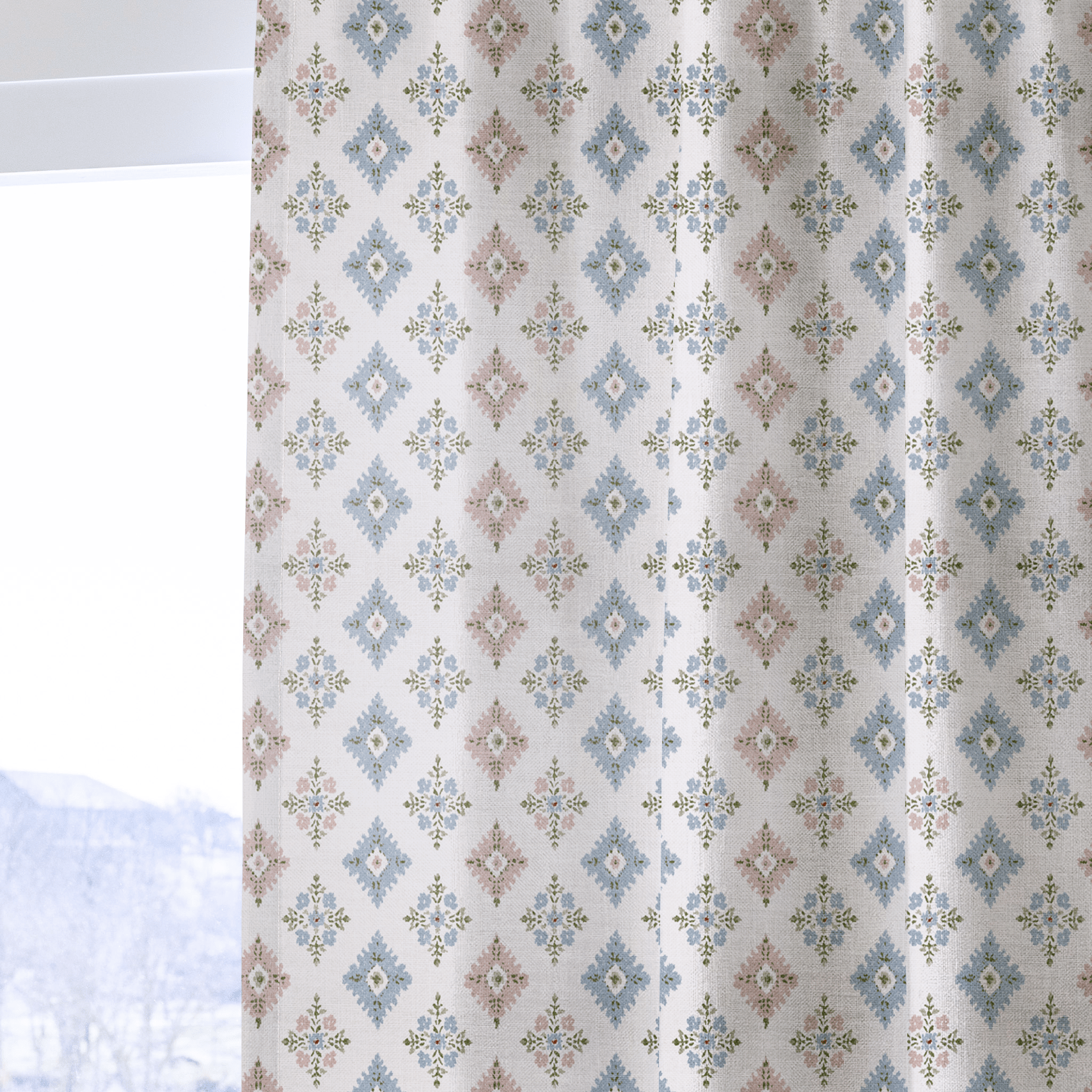 Coralie Diamond - Curtain Panel - The Drapery