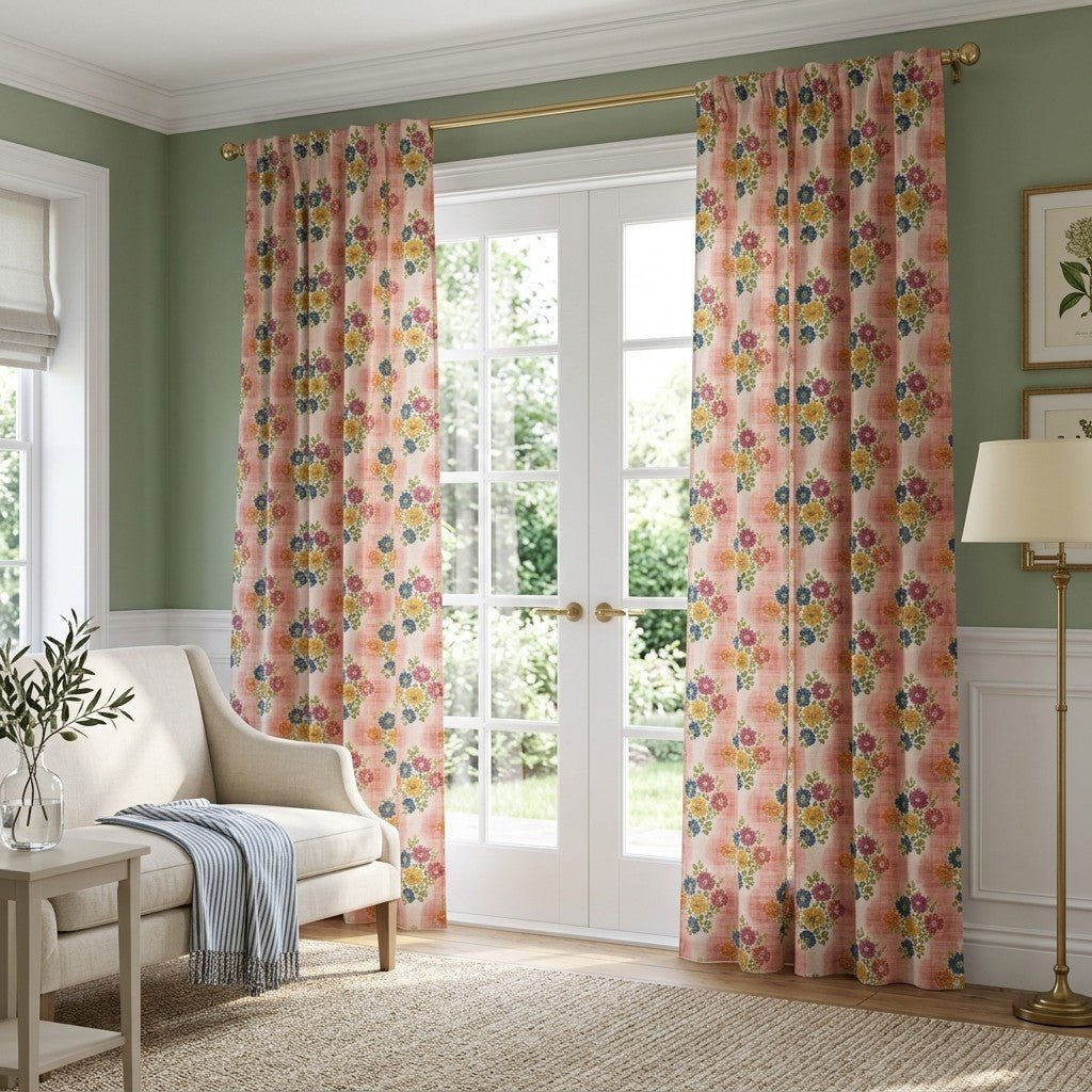 Corbo Bouquet - Curtain Panel - The Drapery