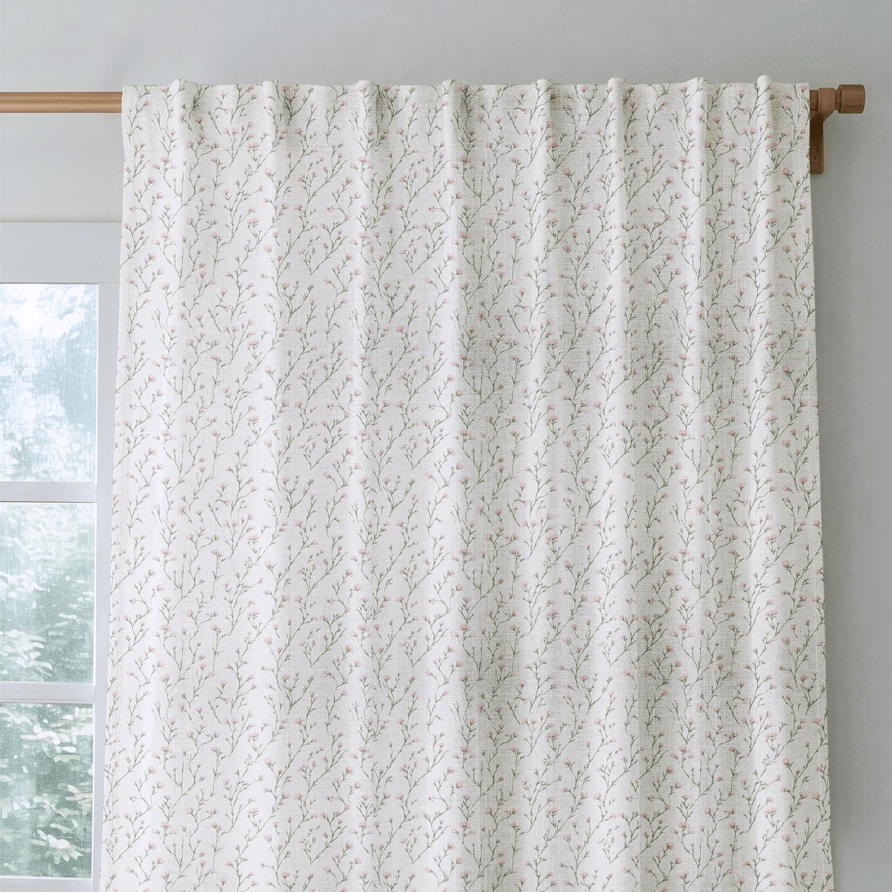 Corin Blooms - Curtain Panel - The Drapery