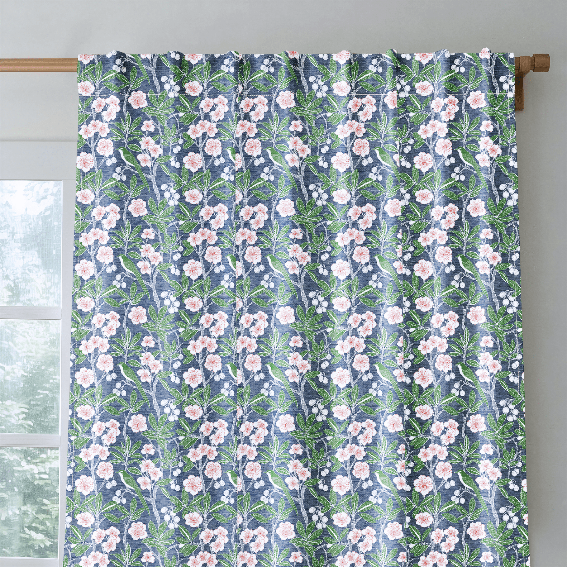 Corinth Blooms - Curtain Panel - The Drapery