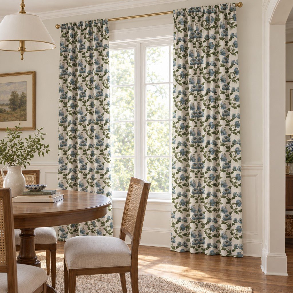 Cornelia Peony - Curtain Panel - The Drapery