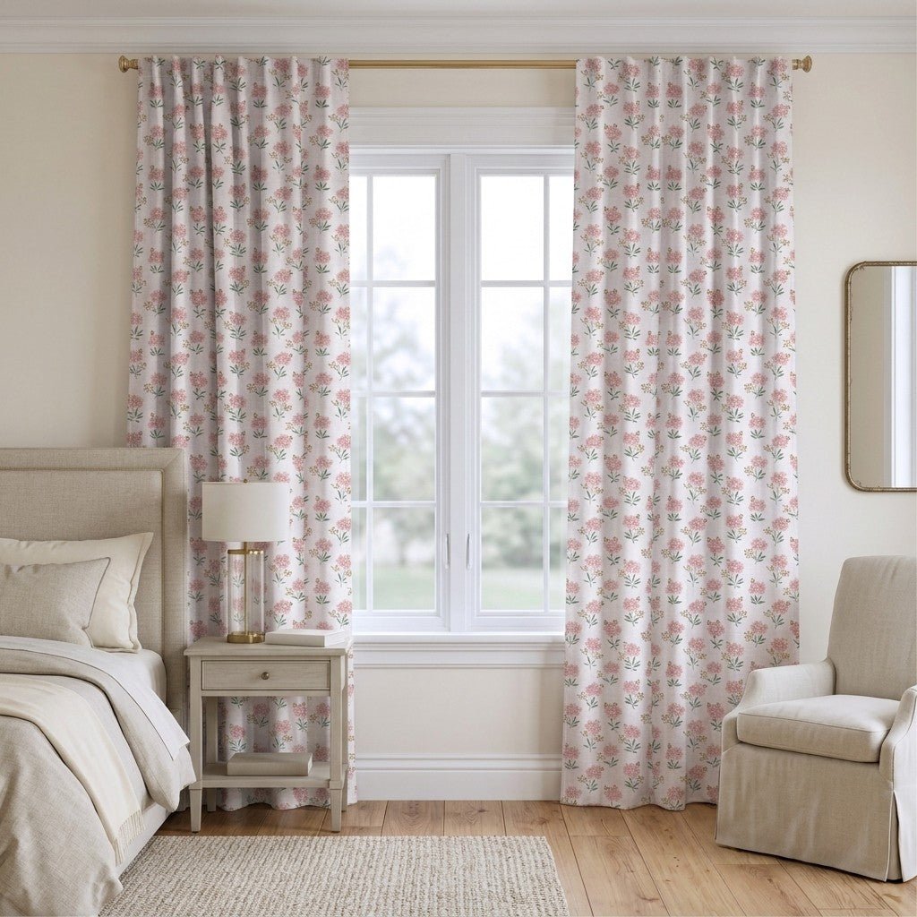 Corvane Blossoms - Curtain Panel - The Drapery
