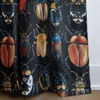 Corvus Beetles - Curtain Panel - The Drapery