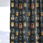 Corvus Beetles - Curtain Panel - The Drapery