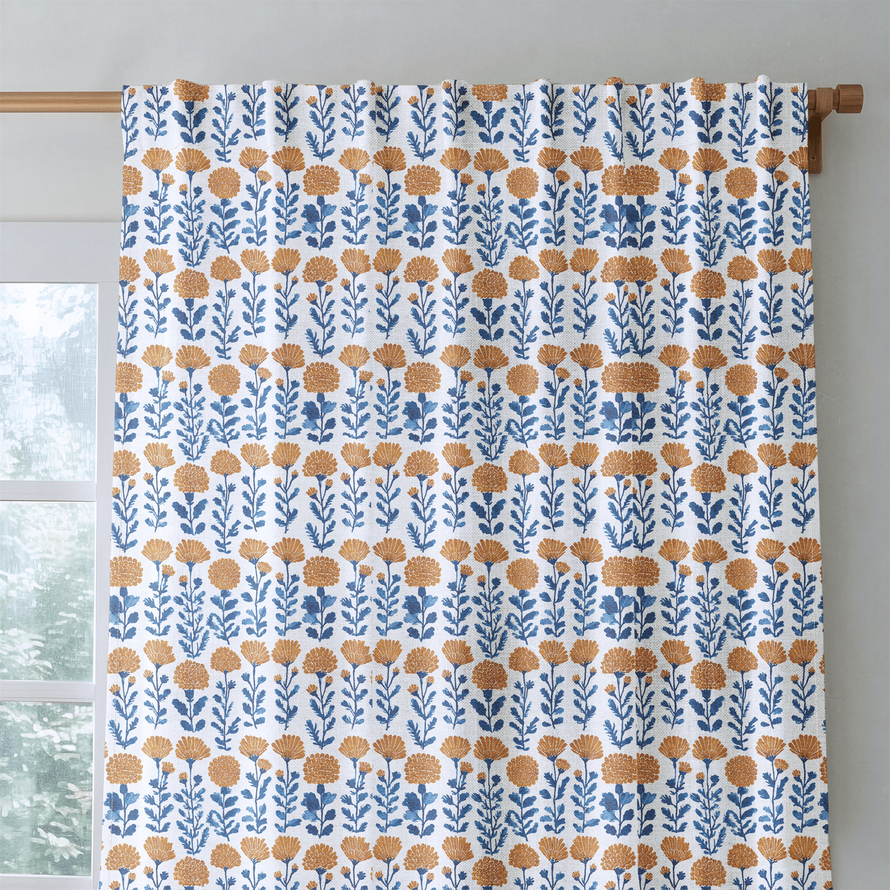 Cosette Blooms - Curtain Panel - The Drapery