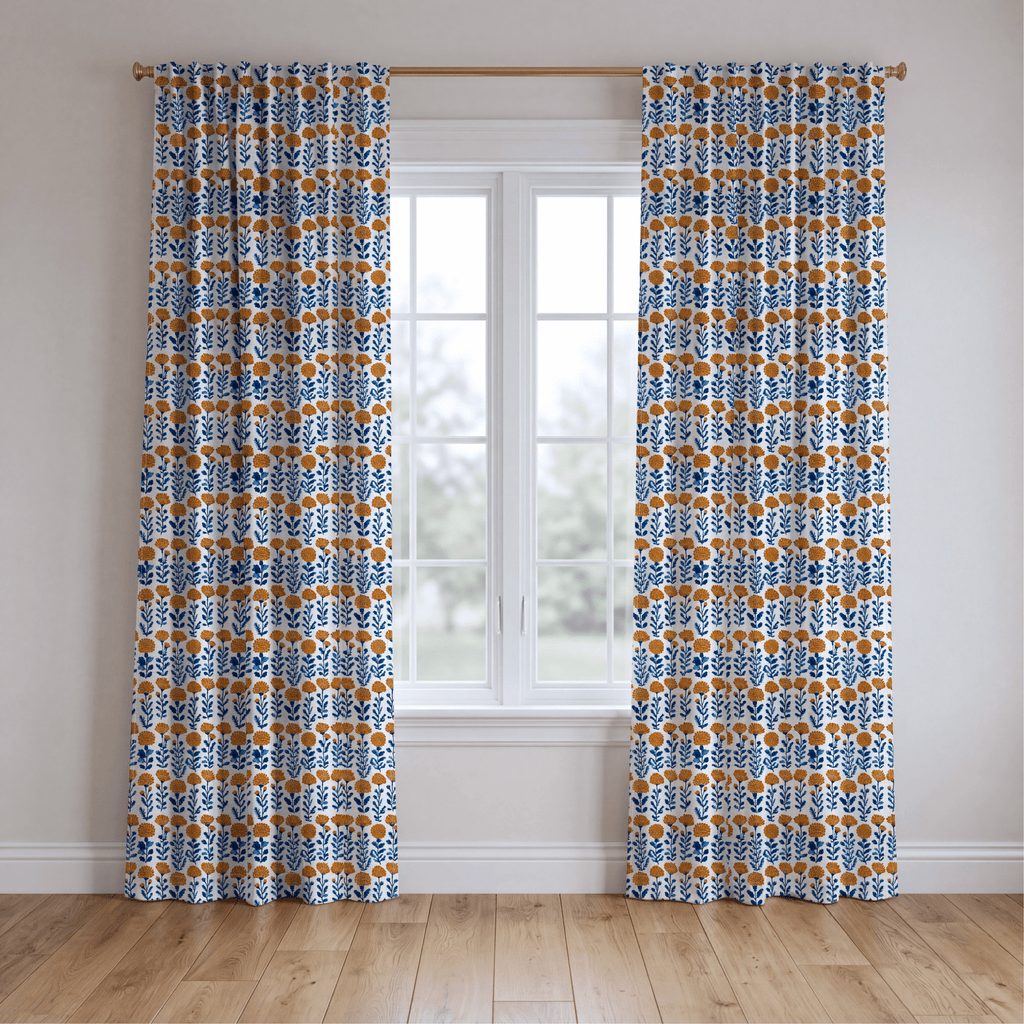 Cosette Blooms - Curtain Panel - The Drapery