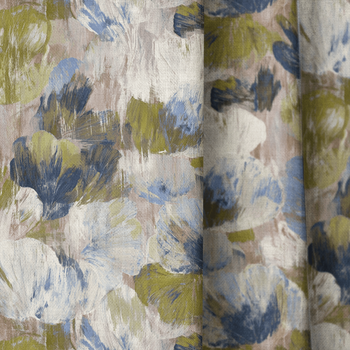 Cottage Abstract - Curtain Panel - The Drapery