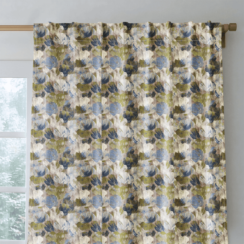 Cottage Abstract - Curtain Panel - The Drapery