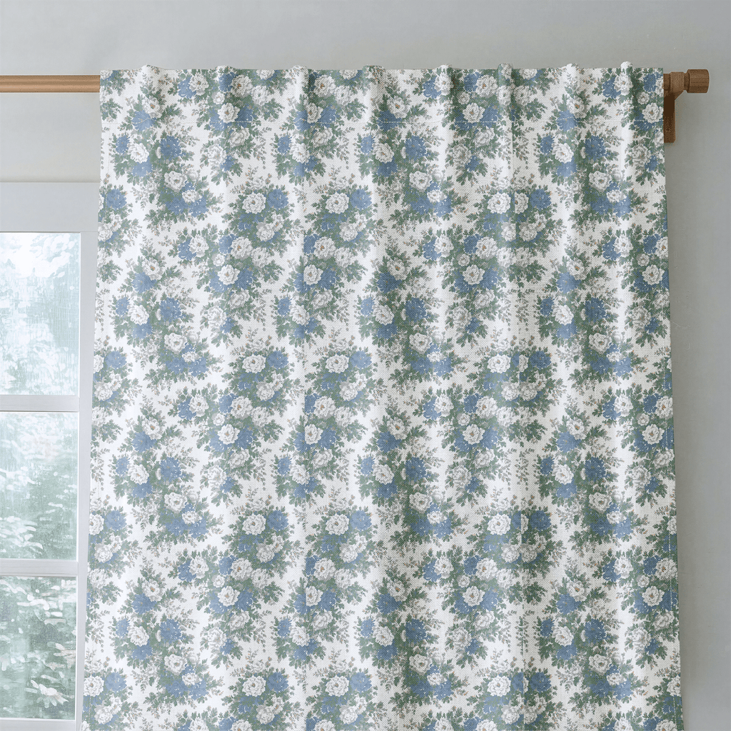 Cottage Flower - Curtain Panel - The Drapery