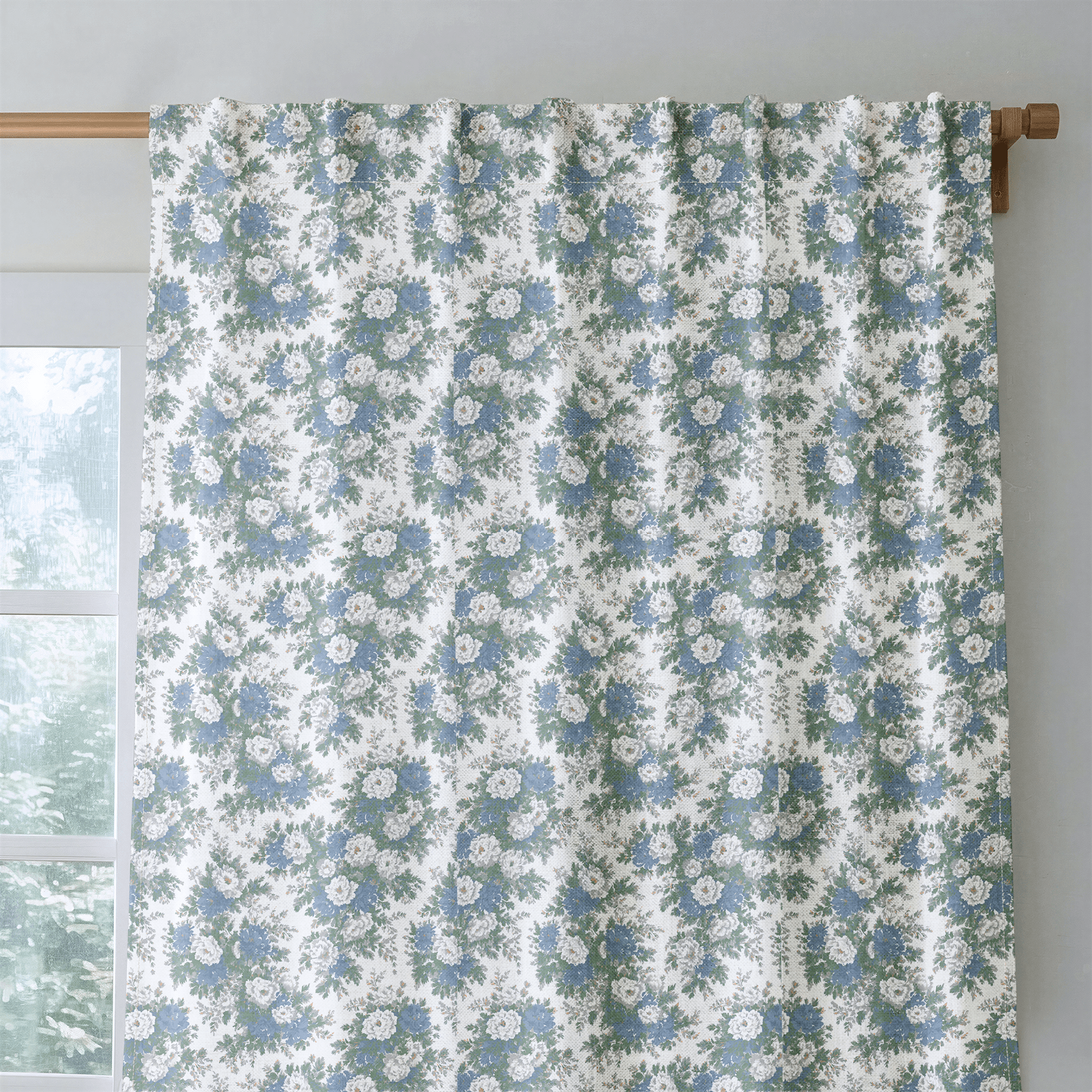 Cottage Flower - Curtain Panel - The Drapery