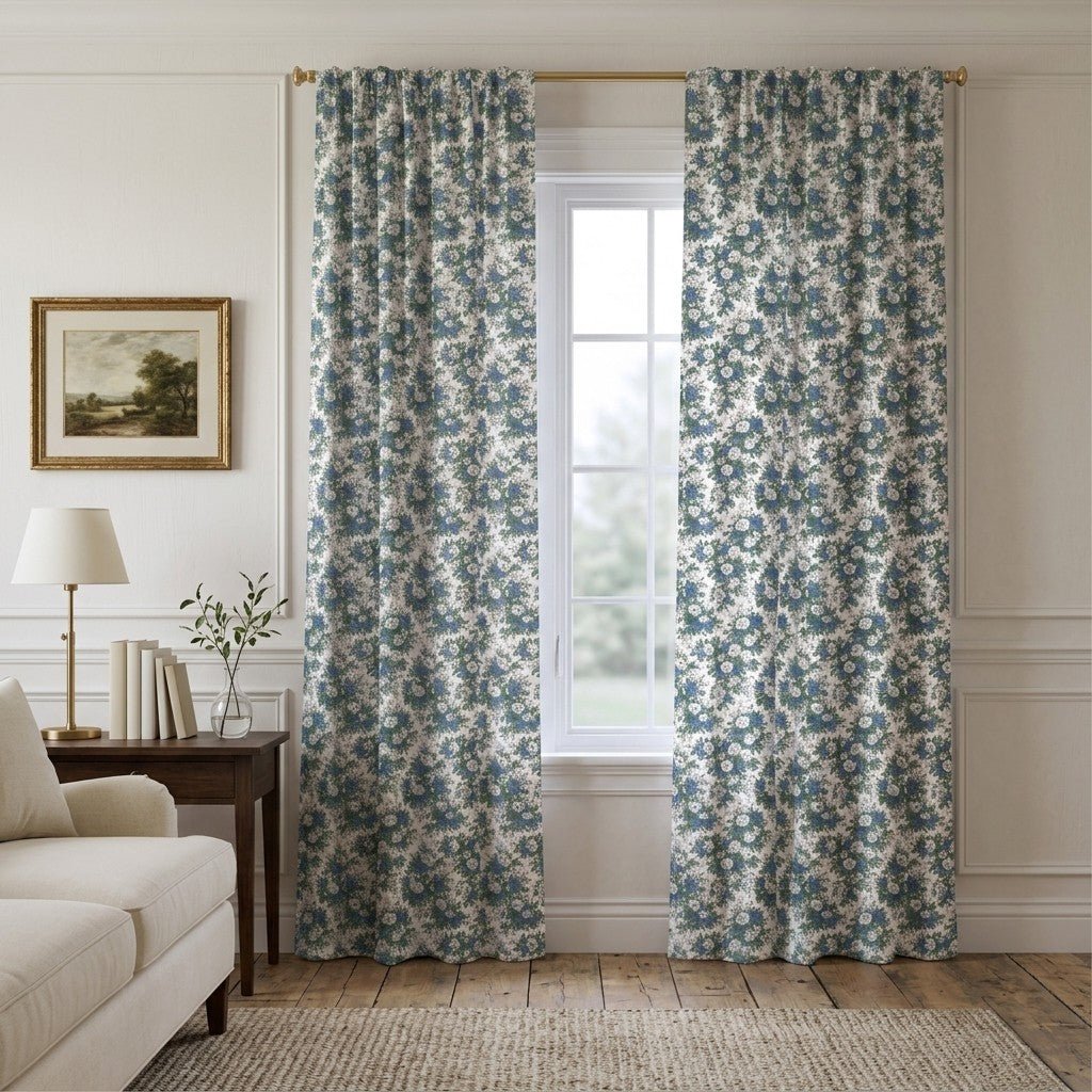Cottage Flower - Curtain Panel - The Drapery