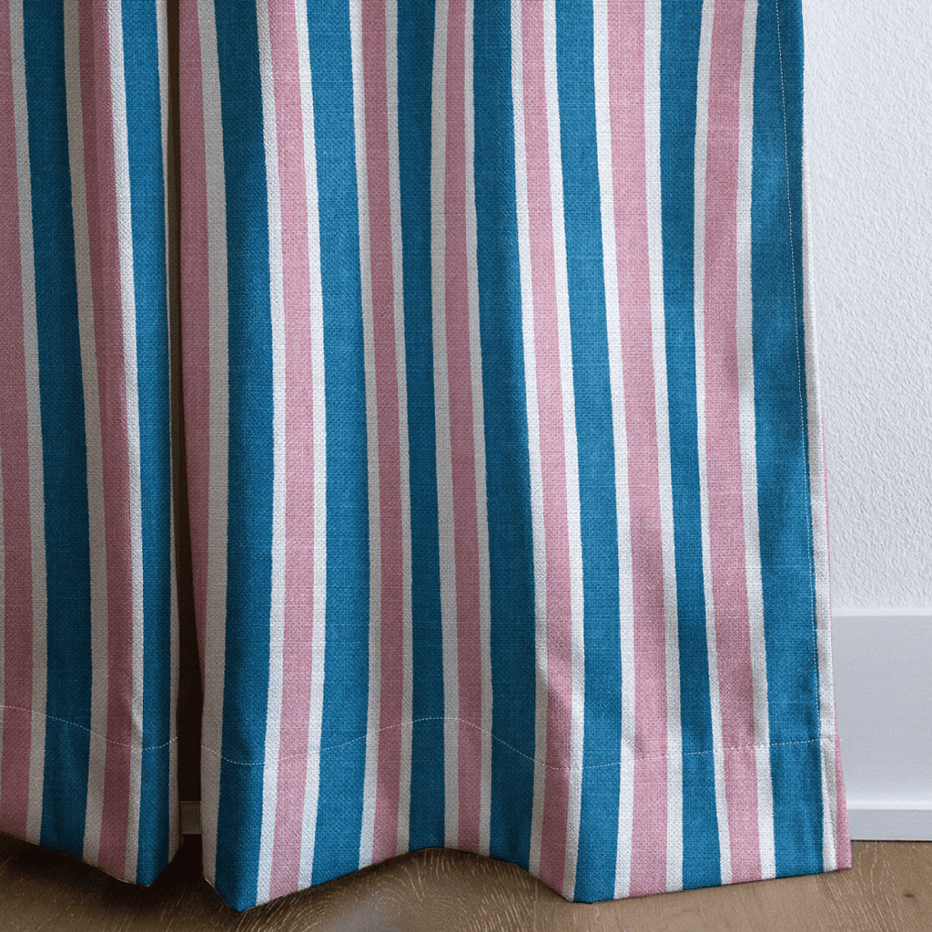 Cotton Candy Stripes - Curtain Panel - The Drapery