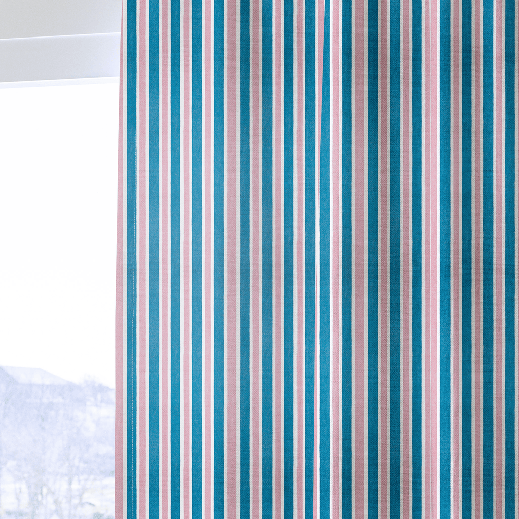 Cotton Candy Stripes - Curtain Panel - The Drapery